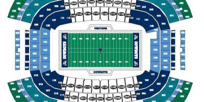Het Cowboys-stadion kaart