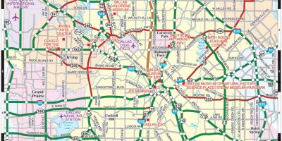 Stad van Dallas-kaart