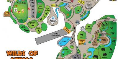 Kaart van Dallas zoo