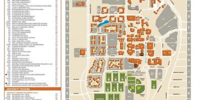 Universiteit van Texas in Dallas-kaart